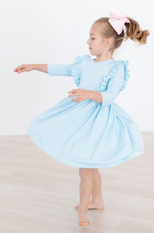 bluebird-3-4-ruffle-twirl-dress Mila &  Rose - Sophia's Style--2T--3